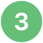 Zu sehen ist die Ziffer "3"
